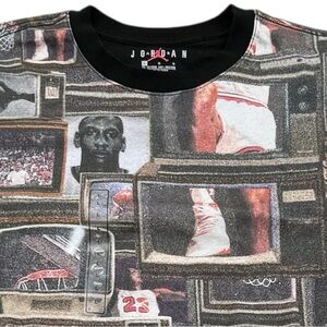 Jordan Retro TV Graphic Tee Michael Jordan Kids L 12-13 Multicolor Black Shirt